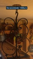 Inserat Kerzenständer geschmiedet -Schlosserei