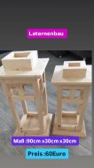 Inserat Laternenbau aus Lärchenholz mit Kreuz