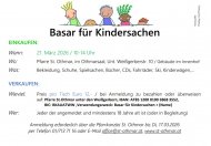 Inserat Basar-Flohmarkt-Kindersachen 21.3.2026