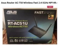 Inserat Asus Router AC-750 Wireless Fast 2.4-5GH