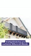 Inserat Stahlgeländerbau mit Blende