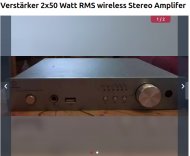 Inserat Verstärker 2x50 Watt RMS wireless Stereo
