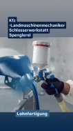 Inserat Lohnfertigung Spenglerei Lackiererei