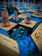 Inserat Schachbrett Piratenstil Handgemacht